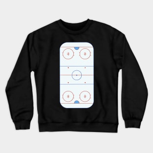 Hockey rink diagram Crewneck Sweatshirt